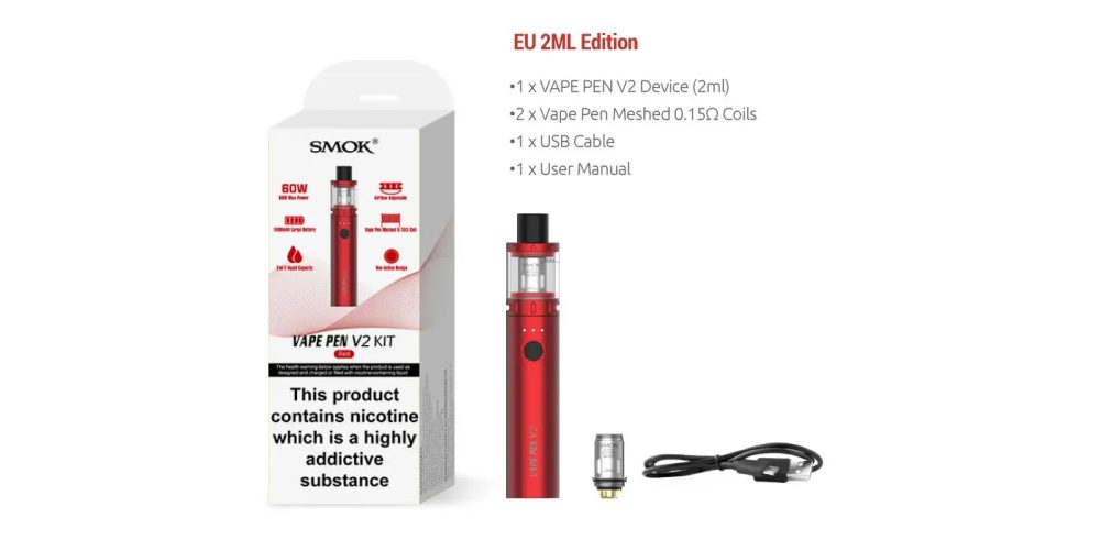 13 smok vape v2 pen style vape kit desktop 1