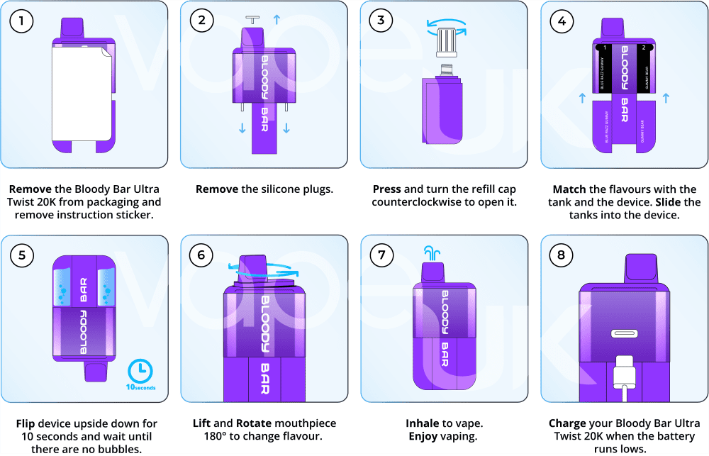 BLOODY MARY BLOODY BAR ULTRA TWIST 20K how to use DESKTOP