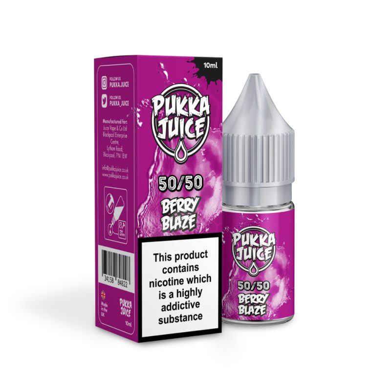 PUKKA JUICE 50/50 – BERRY BLAZE. Cheap Quality Eliquid, Vape Juice. Zapp Vape Cardiff UK. Zapp Ecigs Cardiff UK.  E-cigs Cardiff