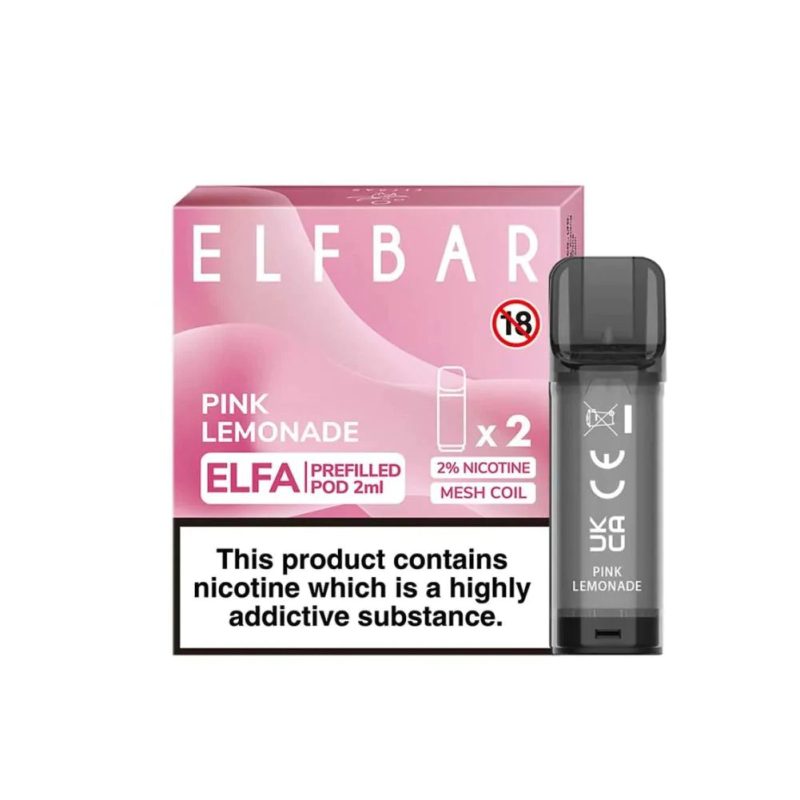 elf bar elfa pink lemonade pods