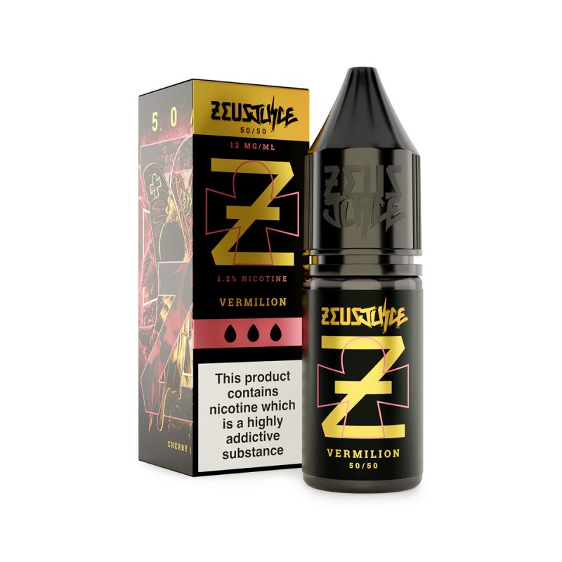 vermilion zeus juice 12mg 10ml freebase white