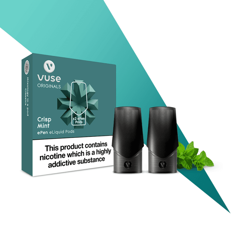 vuse uk vaping epen crisp mint eliquid pods base 960 930